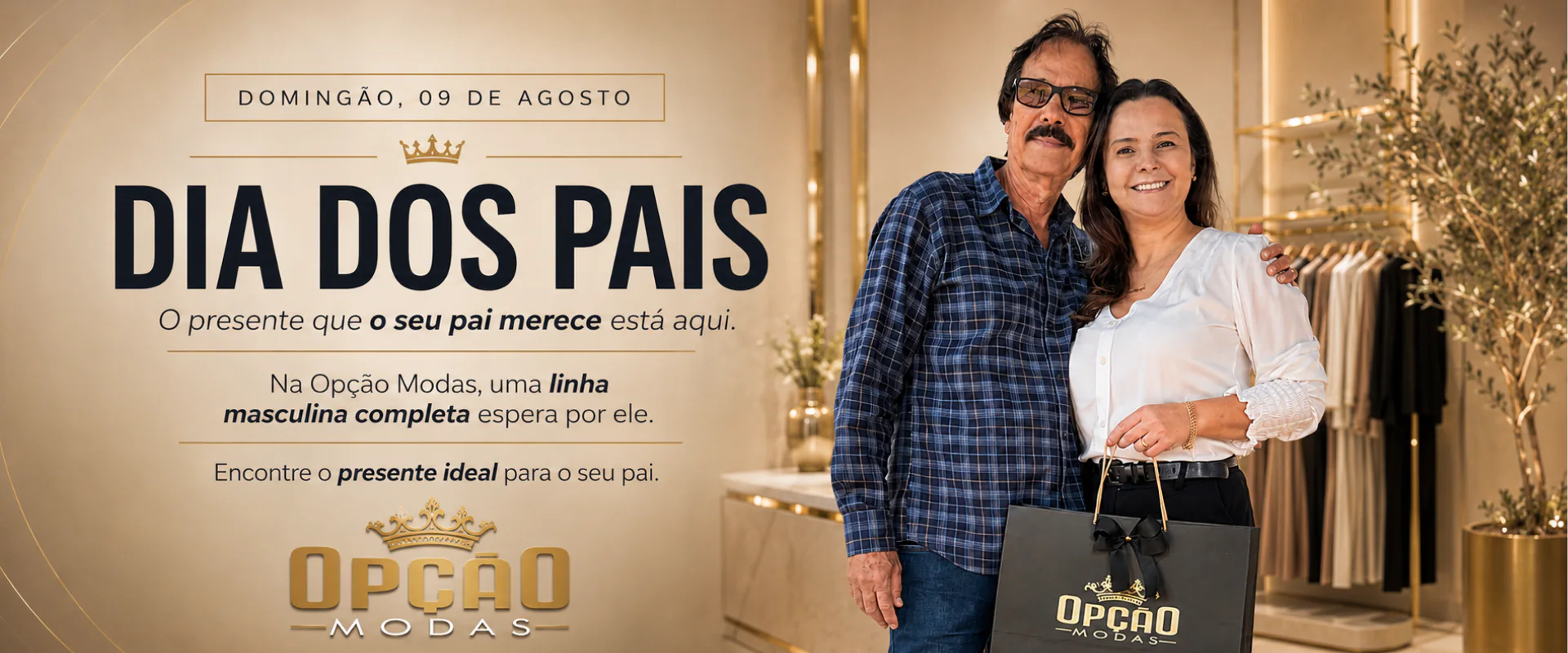 Dia dos Pais — o presente que o seu pai merece está na Opção Modas